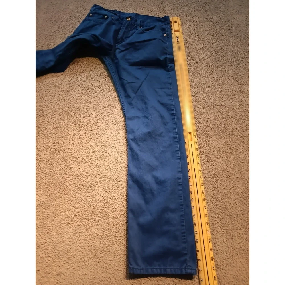Levi's 514 Straight Fit Men's W32 L34 Blue Denim Jeans Low Rise 5-Pocket Zip Fly